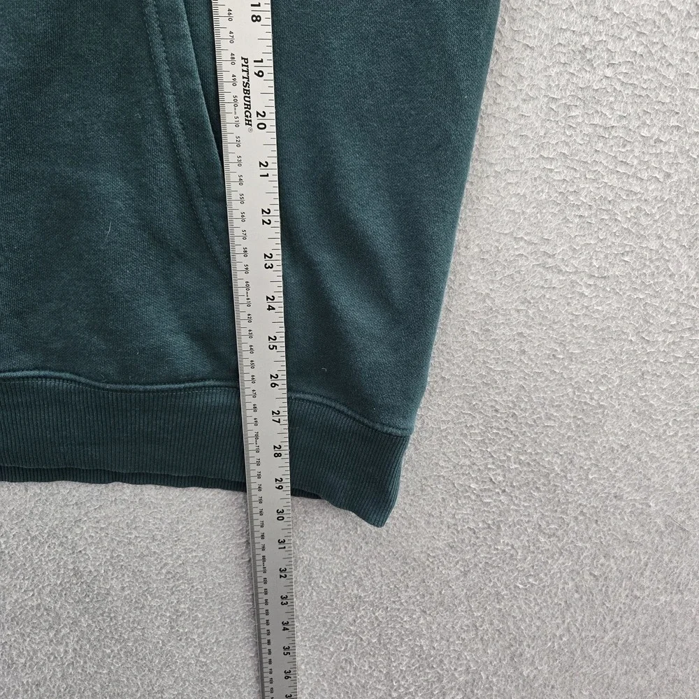 The‎ North Face Men Hoodie L Teal Graphic Fleece Logo Plaid Activewear Long